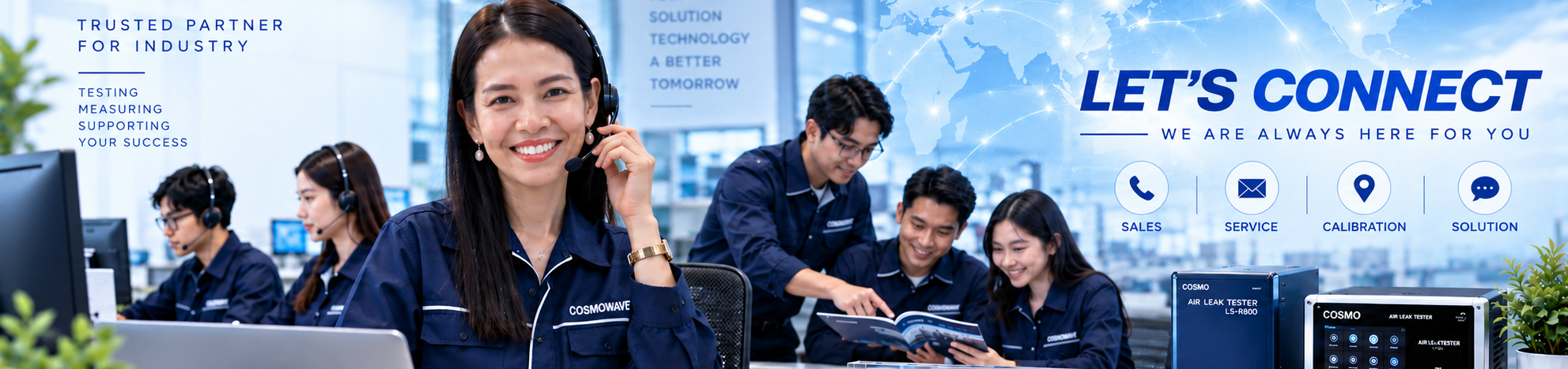 COSMOWAVE contact center team